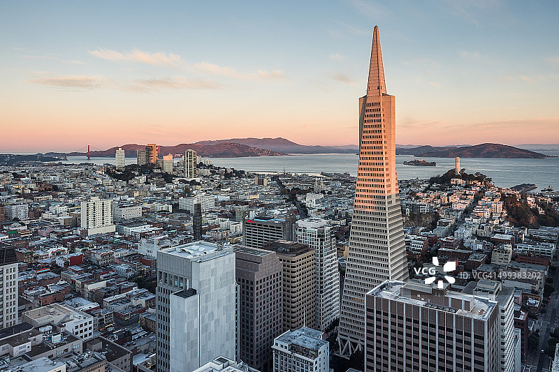 旧金山航拍图片素材