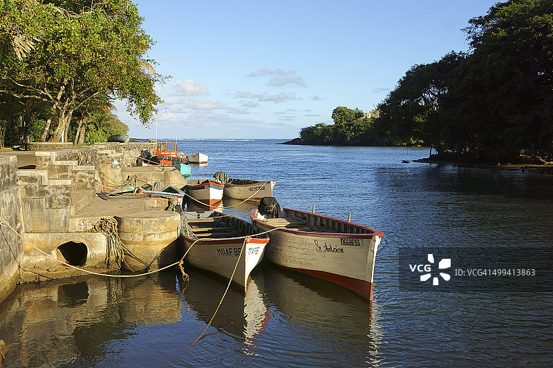 毛里求斯苏亚克的船港图片素材