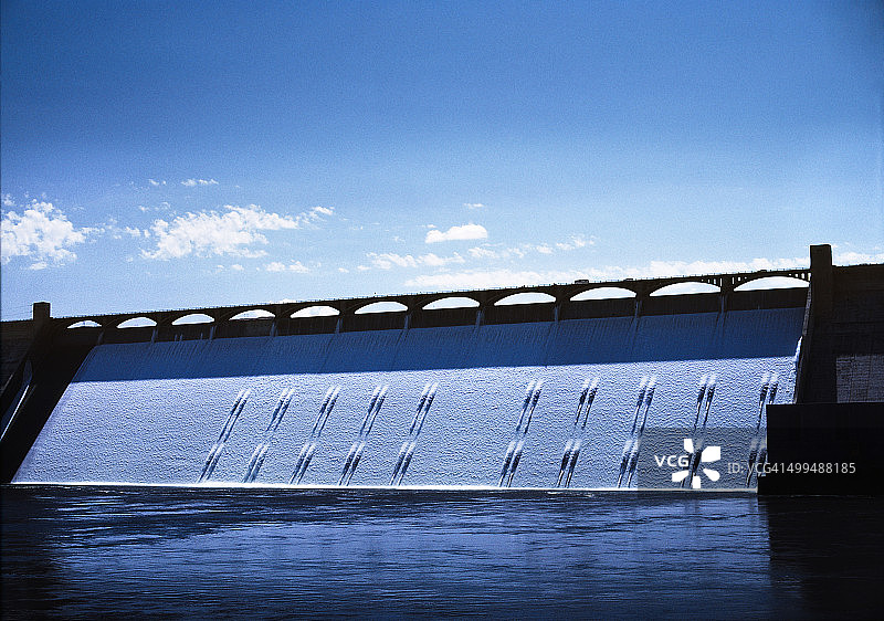 格兰 Coulee 大坝溢洪道图片素材
