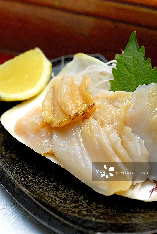 海螺贝刺身图片素材