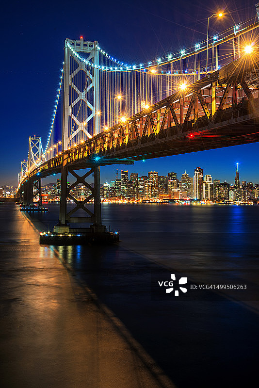 海湾大桥之光图片素材