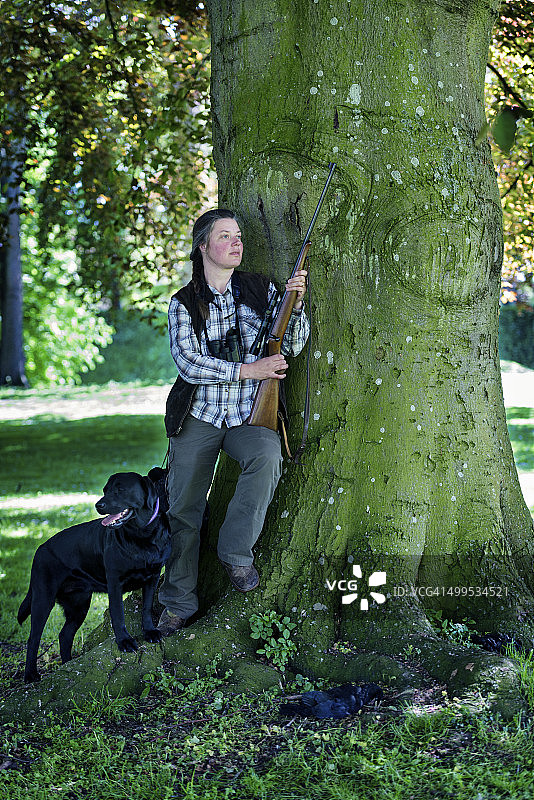 女看守的肖像图片素材