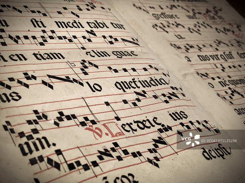 古代乐谱图片素材