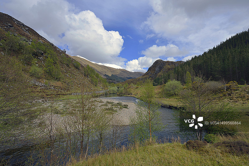 河流与小径图片素材