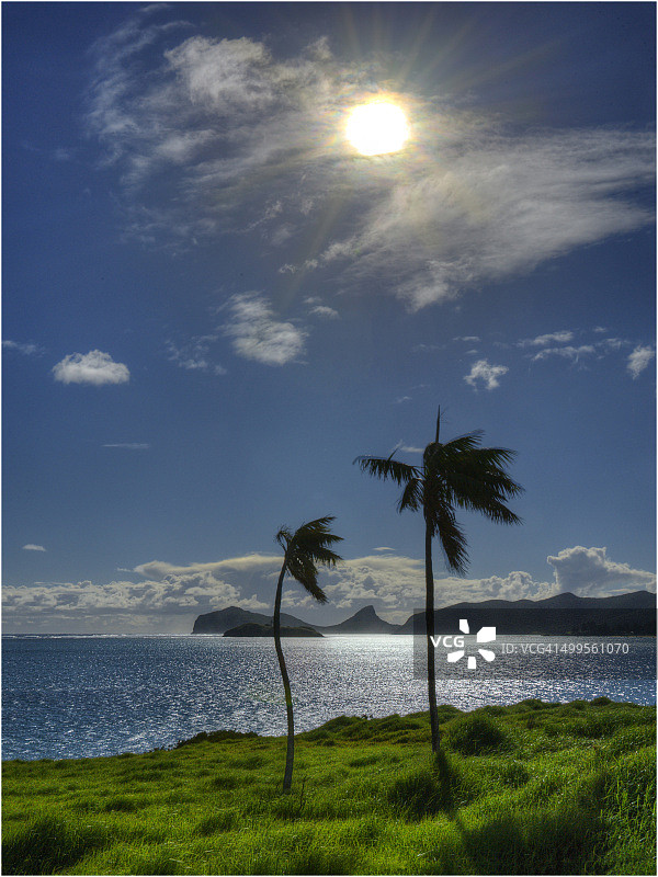 豪勋爵岛泻湖风光图片素材
