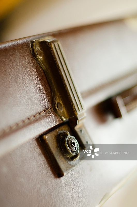 复古手提箱锁图片素材