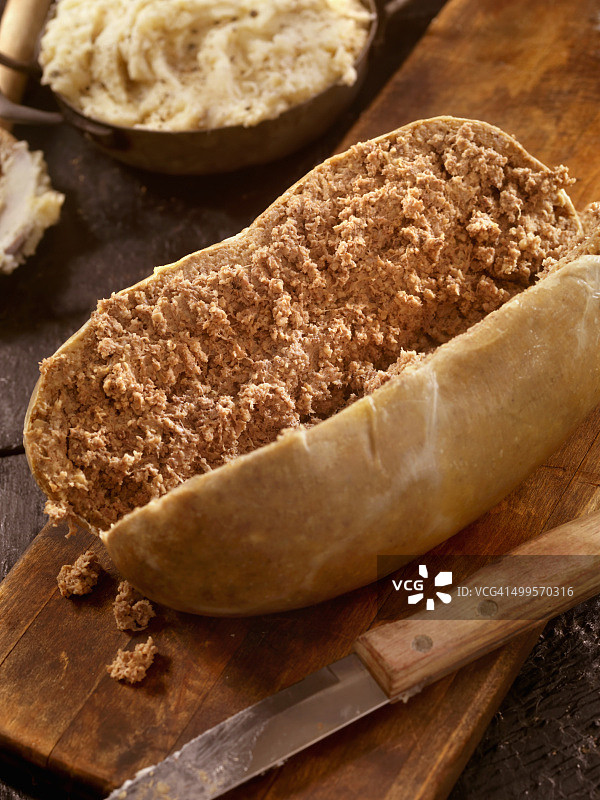 传统哈吉斯和芜菁甘蓝图片素材