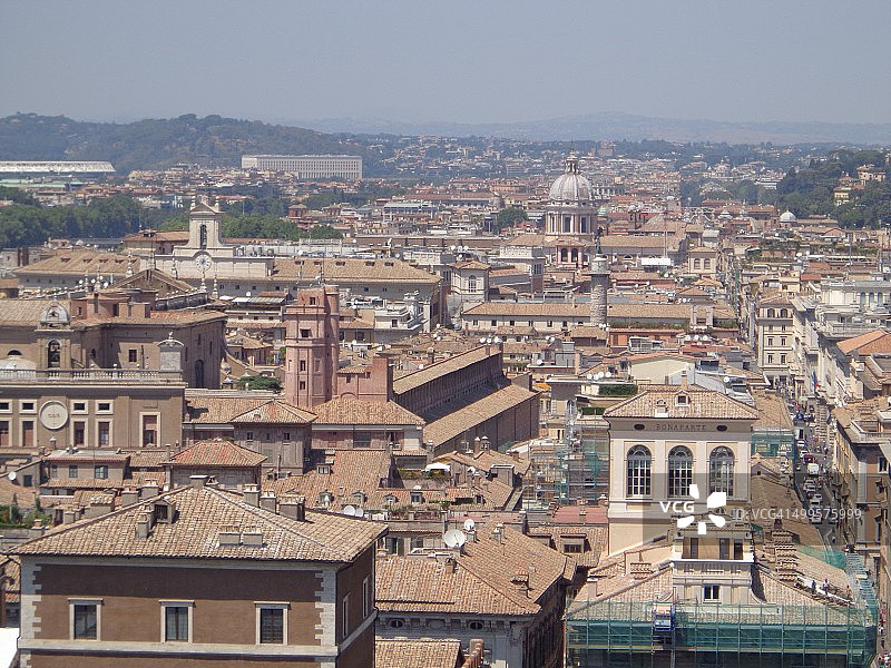 意大利罗马的屋顶景观图片素材