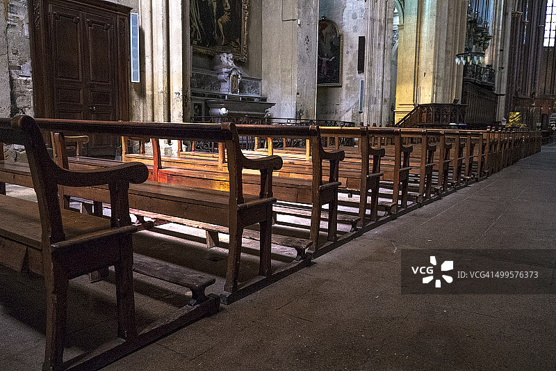 普罗旺斯地区艾克斯的圣索沃尔大教堂图片素材