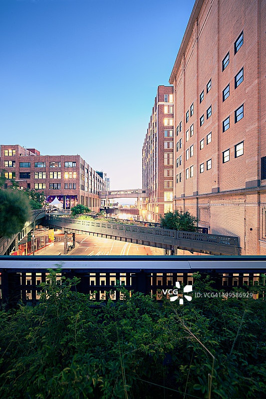 从高线公园看第10大道图片素材