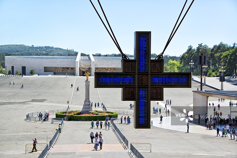 法蒂玛冬青十字架图片素材