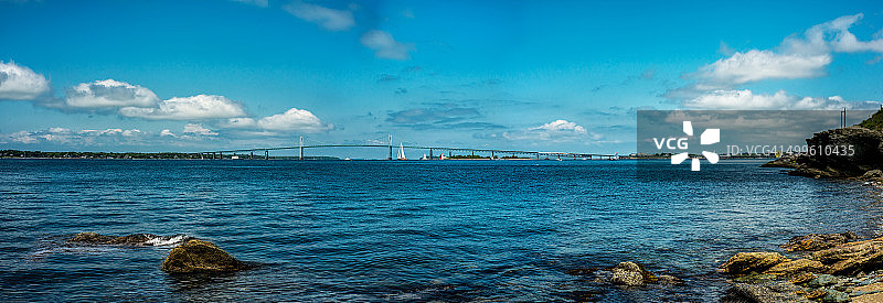 纳拉甘西特湾，纽波特，罗德岛图片素材