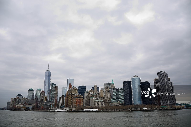 曼哈顿金融区图片素材