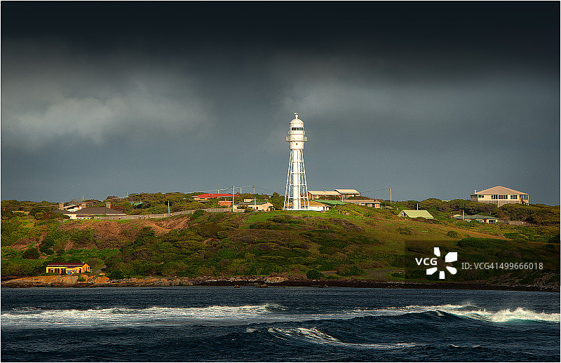 塔斯马尼亚金岛库里灯塔风光图片素材