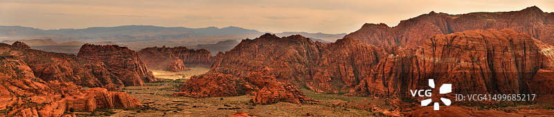 雪峡谷州立公园全景图片素材