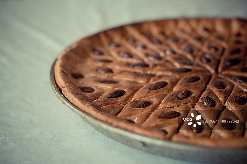 果仁蜜饼特写图片素材