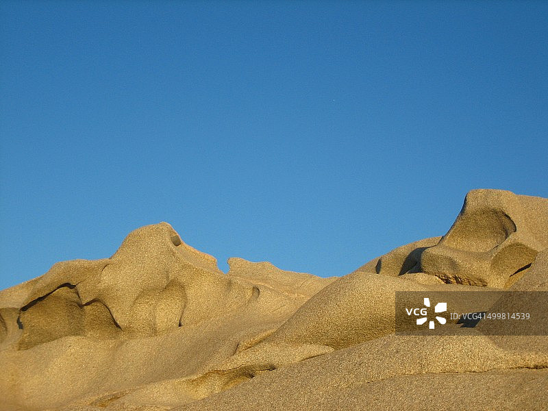 撒丁岛卡波特斯塔的花岗岩地貌图片素材