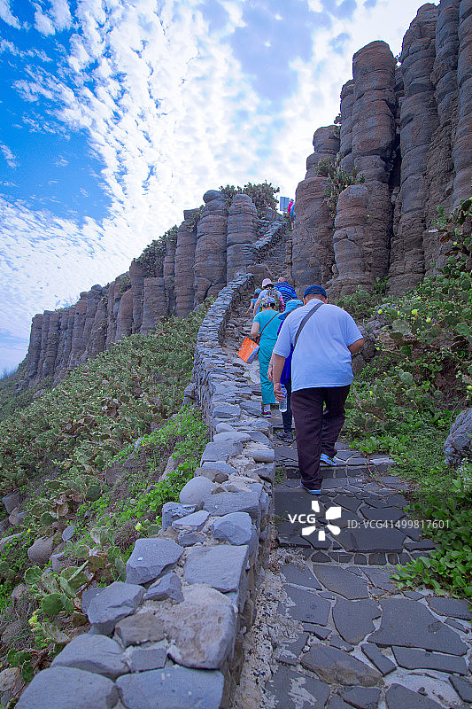 柱状玄武岩图片素材