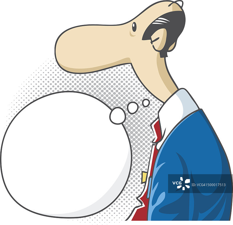 思考中的卡通形象图片素材