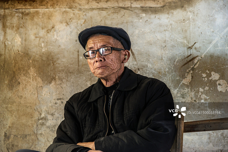 年长的中国老人图片素材