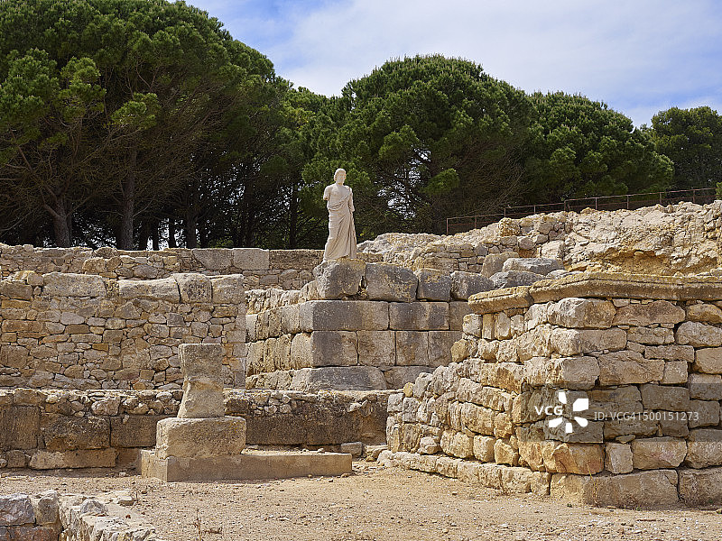 西班牙埃姆普里斯希腊古城遗址图片素材