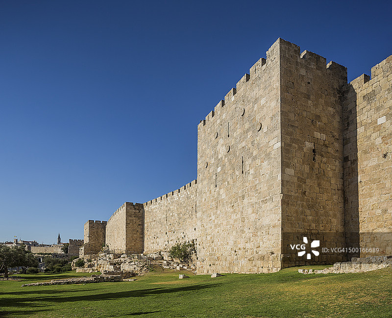 大卫塔附近的墙壁图片素材