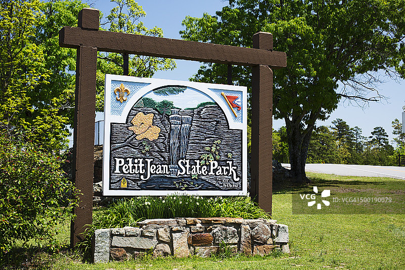 小琼山州立公园标志，阿肯色州图片素材