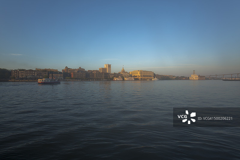 佐治亚州萨凡纳天际线图片素材