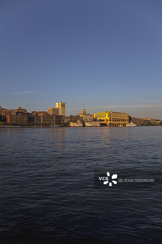 佐治亚州萨凡纳天际线图片素材