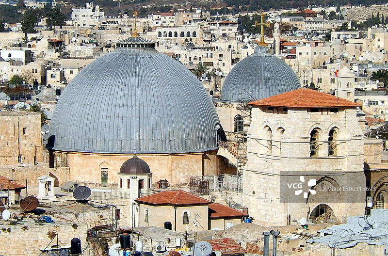 耶路撒冷圣墓教堂的圆顶图片素材