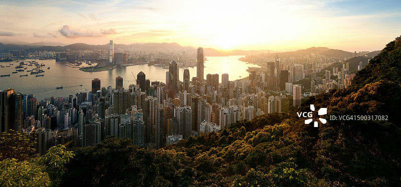 香港黎明景色图片素材