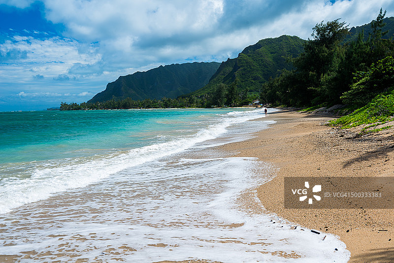 夏威夷瓦胡岛凯卢阿海滩公园图片素材