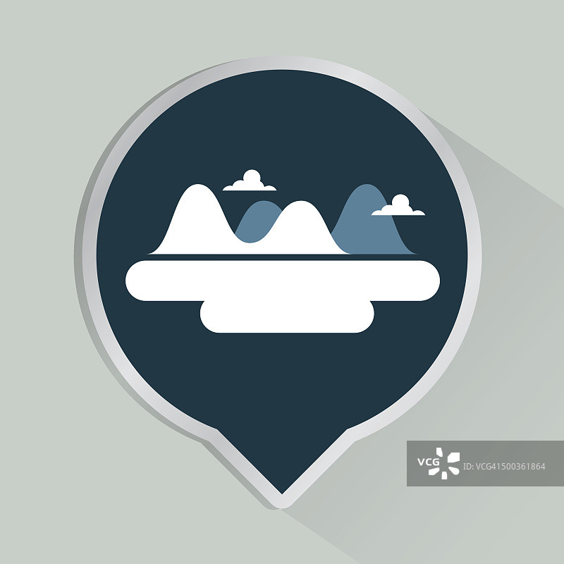 地图上的山峰图标图片素材