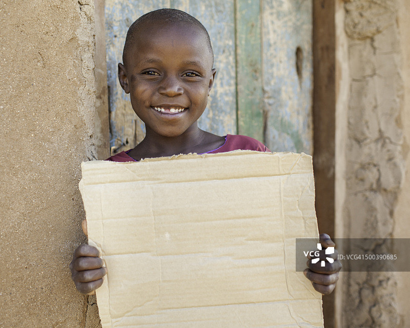 微笑的年轻非洲女孩图片素材