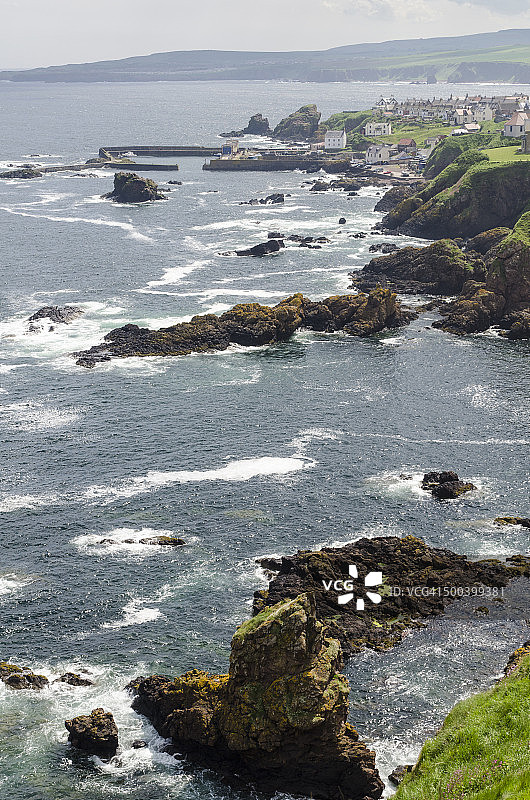 苏格兰边境圣艾布斯海岸景色图片素材