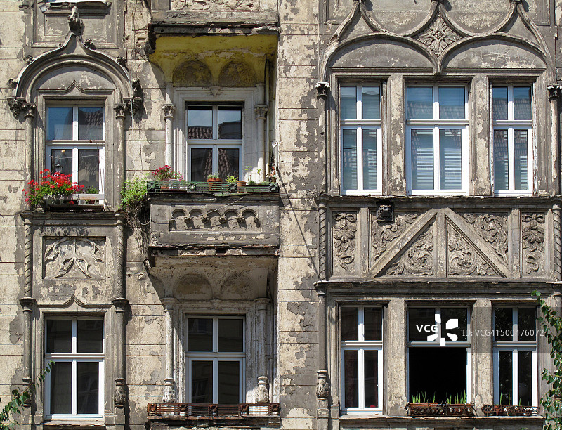 德国柏林废弃建筑外墙图片素材