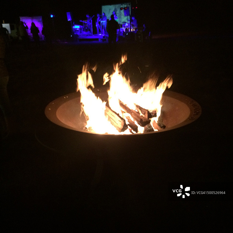 火坑和音乐会图片素材