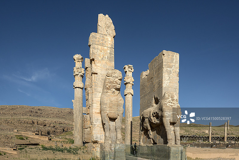 伊朗设拉子波斯波利斯遗址图片素材