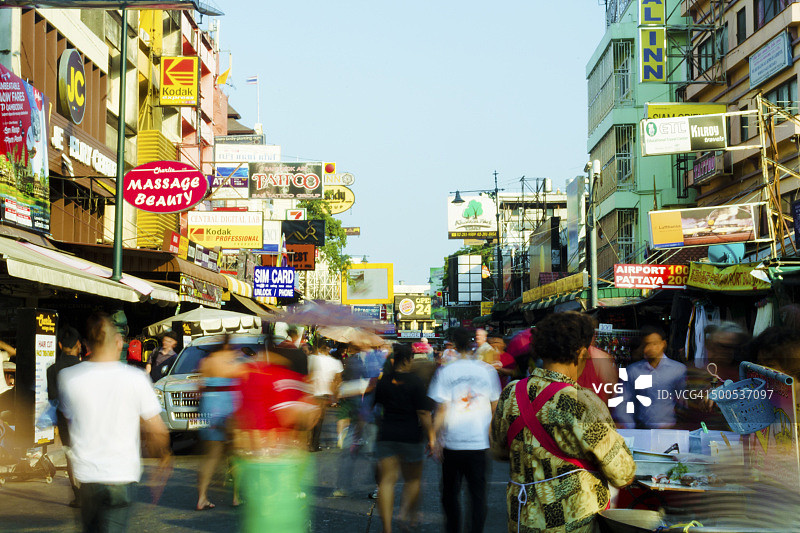 泰国曼谷考山路图片素材
