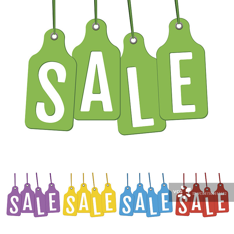 彩色节日促销标签图片素材