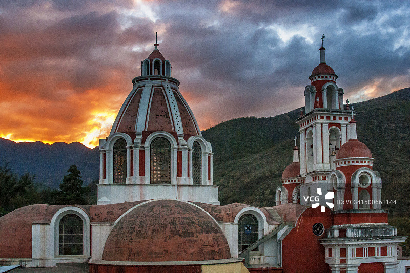 Собор в штате Гуанахуато, Мексика图片素材