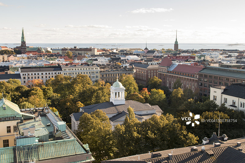 赫尔辛基天际线图片素材