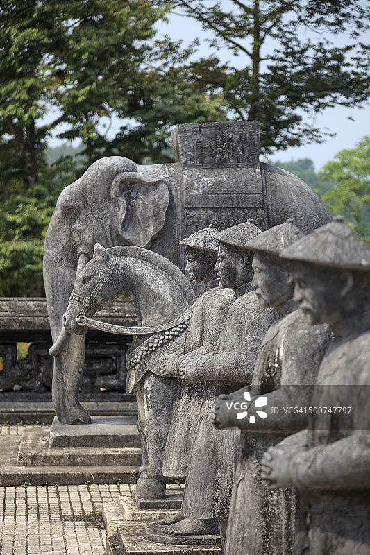 越南岘港顺化启定皇陵图片素材