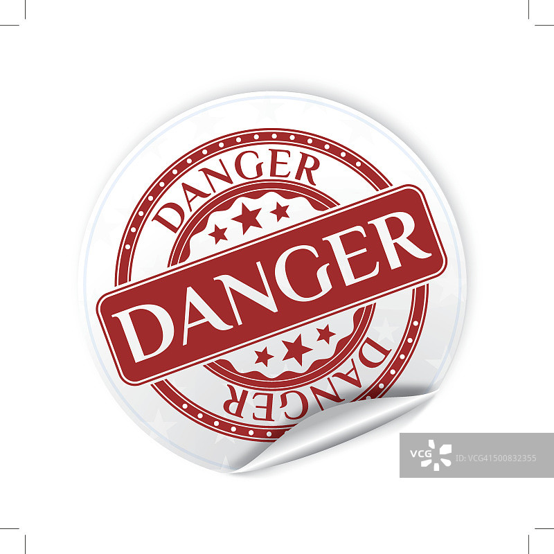 危险贴纸图片素材