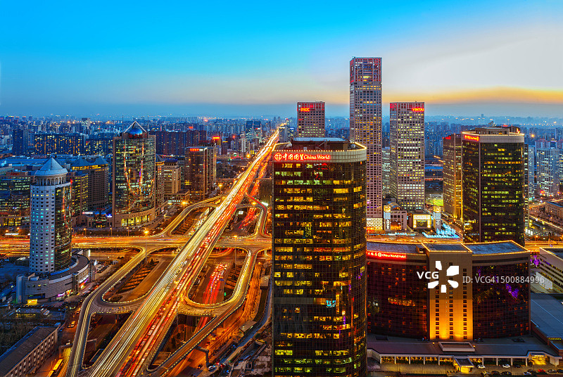 北京天际线：中国城市风光图片素材