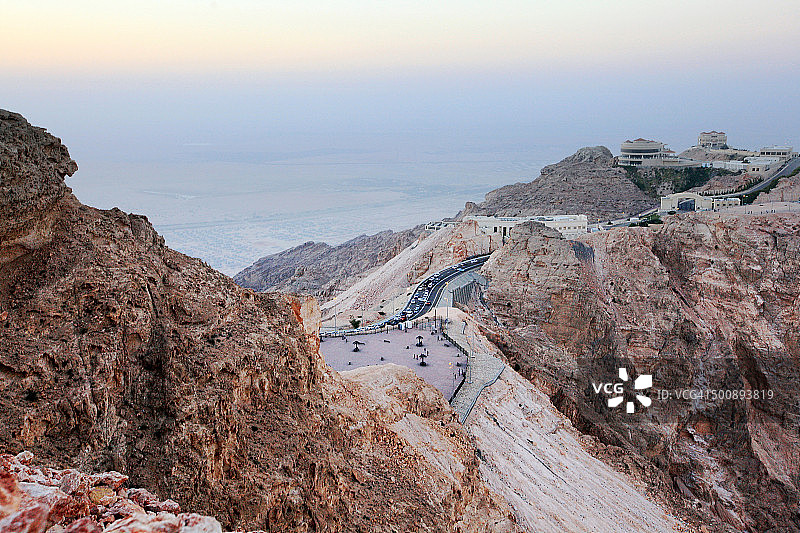 从鸟瞰角度看哈菲特山图片素材