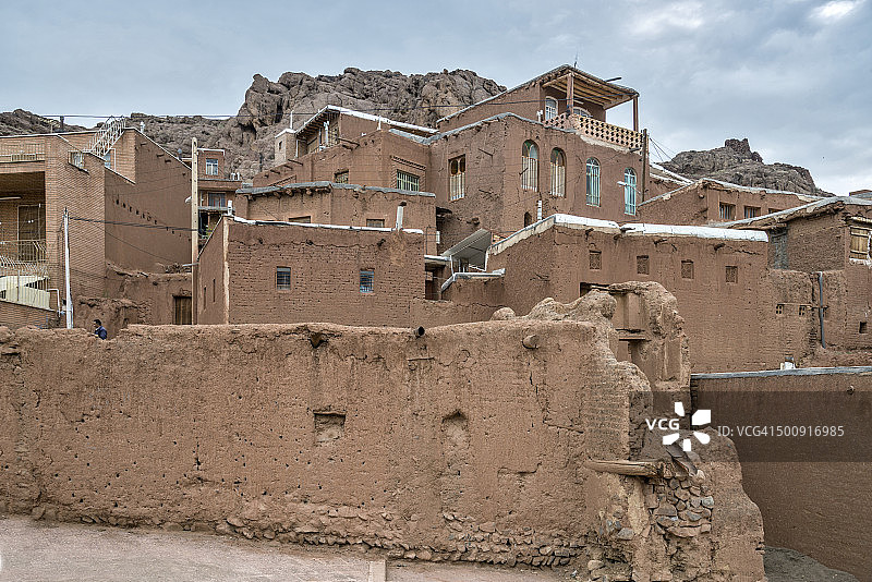 伊朗古老拜火教城镇阿比扬景色图片素材