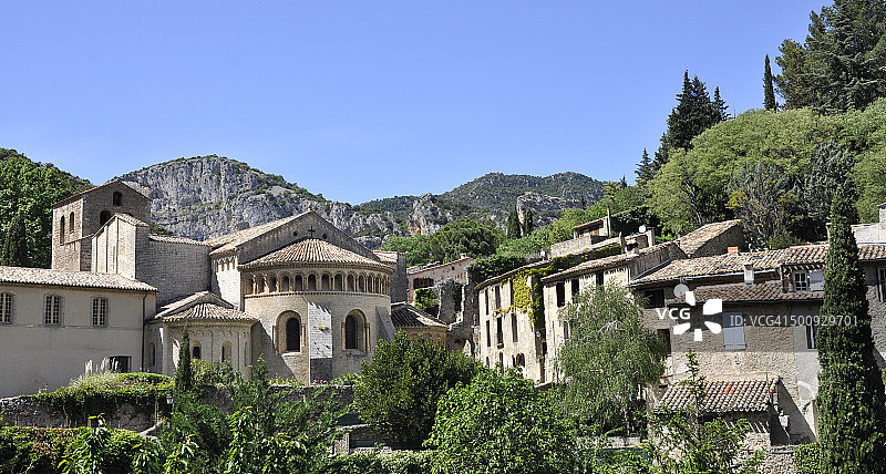 热隆本笃会修道院图片素材