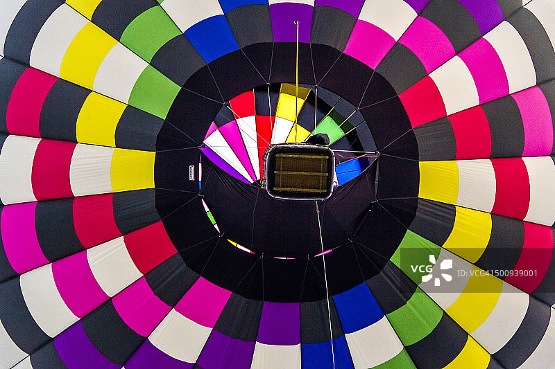 彩虹热气球图片素材