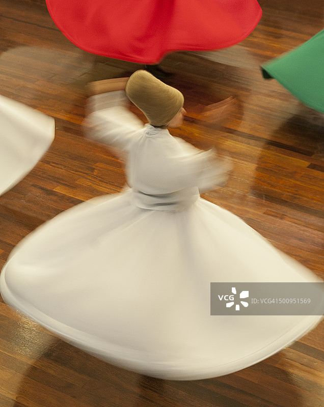 旋转的托钵僧表演Sema仪式图片素材